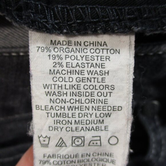 PrAna Jeans Womens 28 Gray Low Rise Straight Skinny Stretch Hike Outdoors 30x29 - Picture 8 of 14